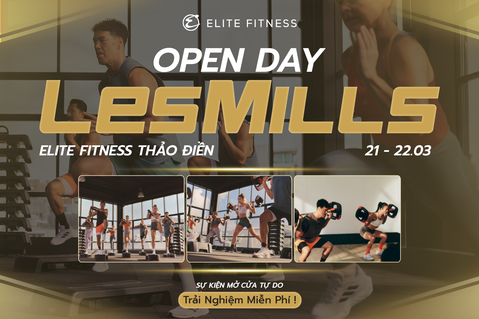 Open Day Les Mills Elite Fitness Thảo Điền – Trải Nghiệm Miễn Phí Các Lớp Hot