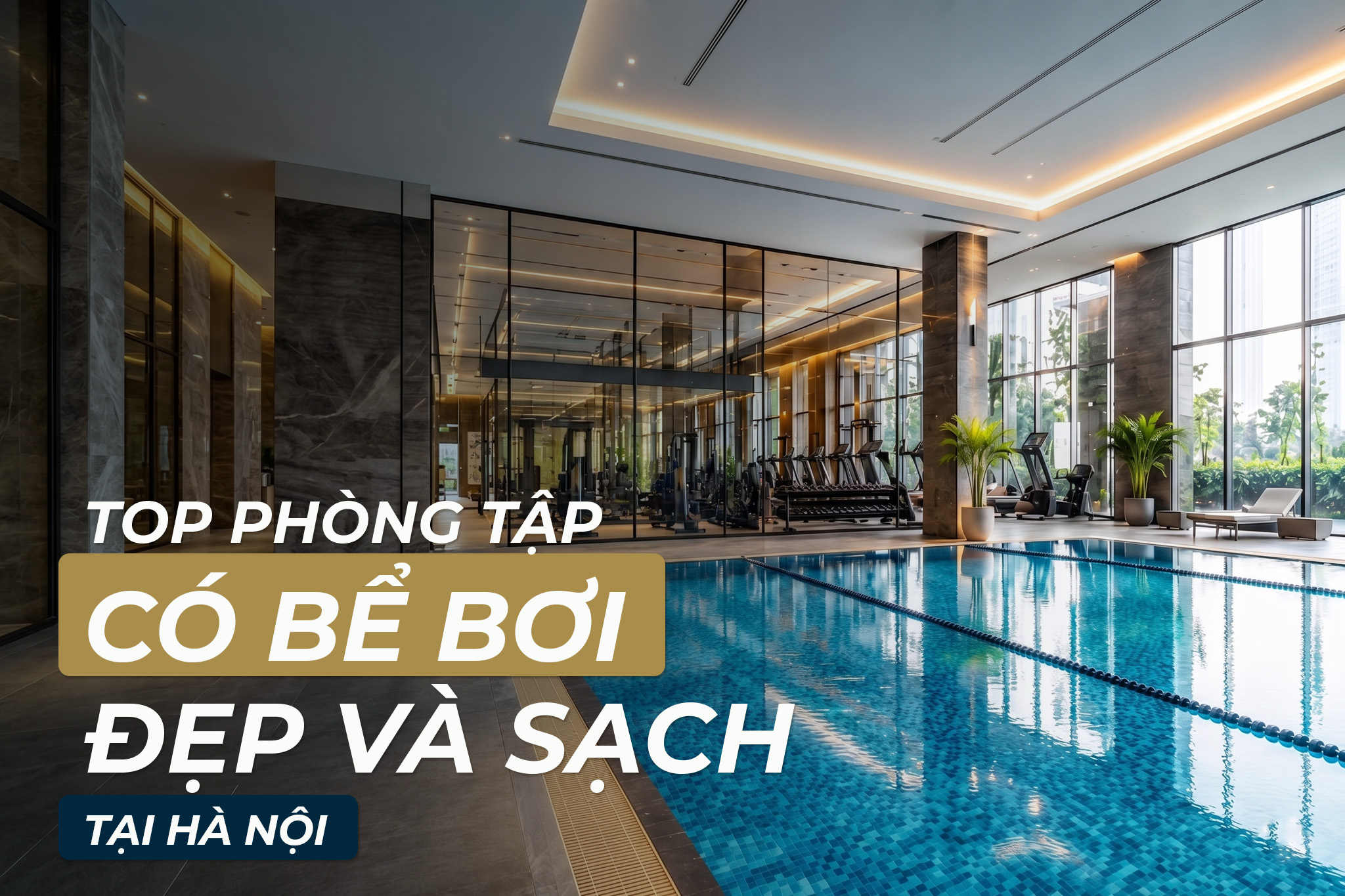 TOP PHÒNG TẬP CÓ BỂ BƠI ĐẸP VÀ SẠCH TẠI HÀ NỘI