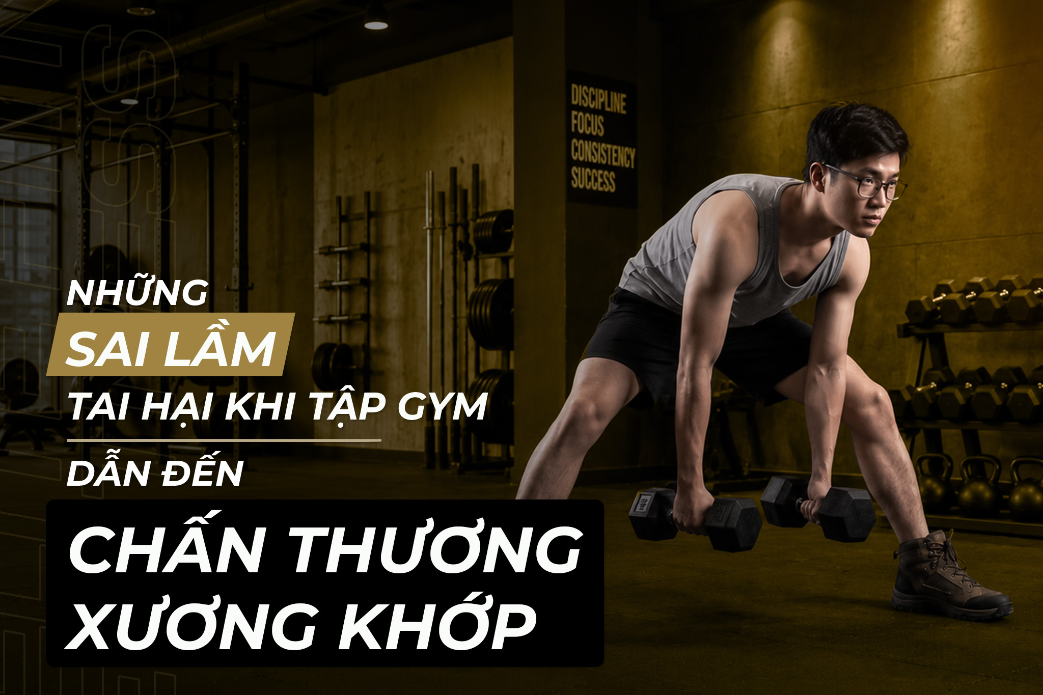 NHỮNG SAI LẦM TAI HẠI KHI TẬP GYM DẪN ĐẾN CHẤN THƯƠNG XƯƠNG KHỚP VÀ CÁCH PHÒNG TRÁNH