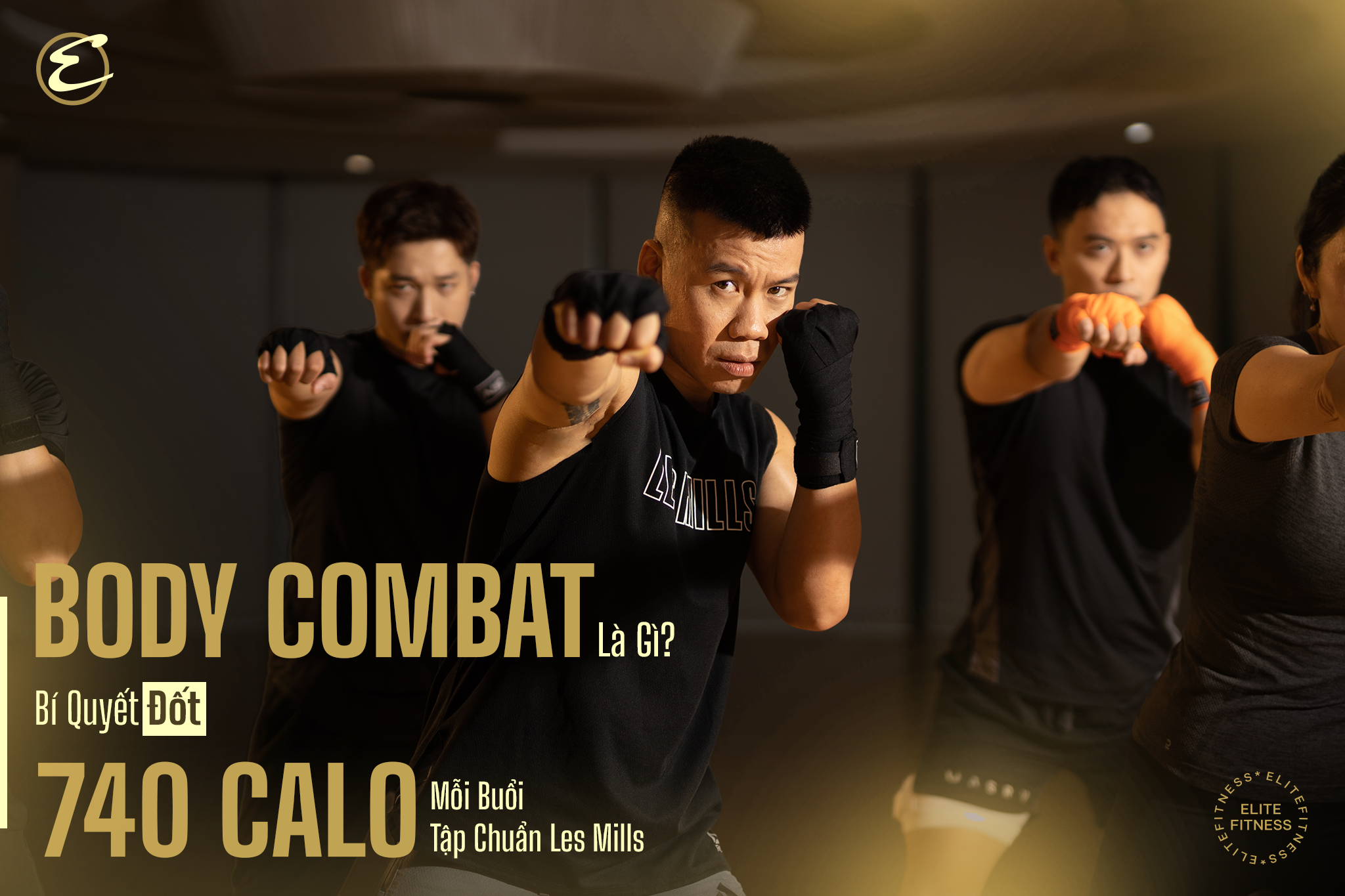 BODYCOMBAT là gì? Bí quyết đốt 740 calo mỗi buổi tập chuẩn Les Mills